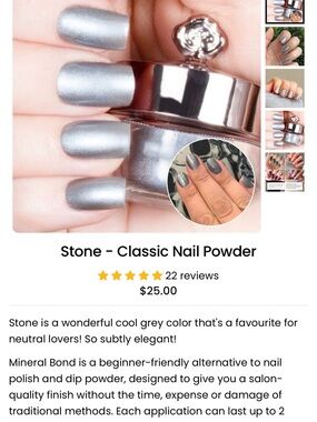 Stone Classic Nail Powder - Sistaco
